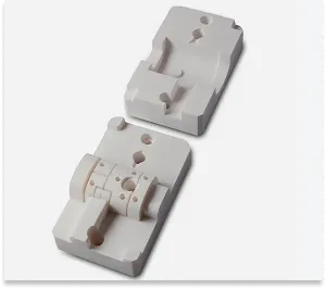 Two-piece assembly jig printed in 3D using Rigid 10K resin, reinforced with glass for maximum precision.