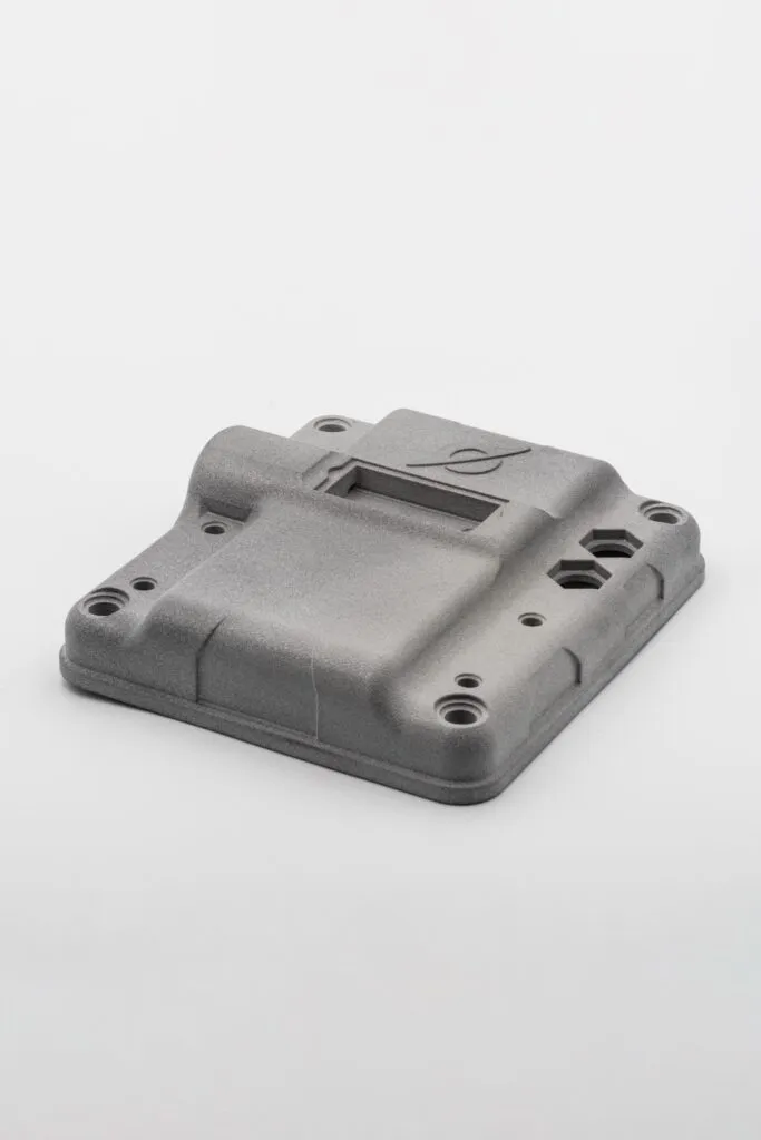 Electric motorcycle battery housing – MJF fulfillment from PA12 polyamide according to specifications.