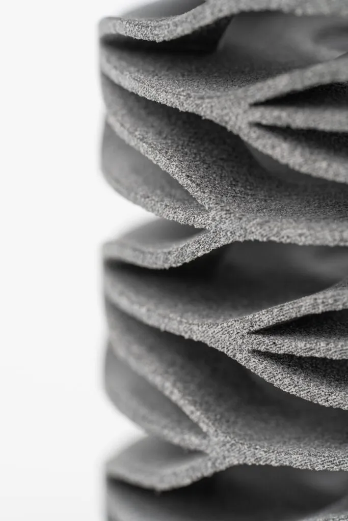 Lattice structure made of PA12 polyamide – MJF 3D printing technology.